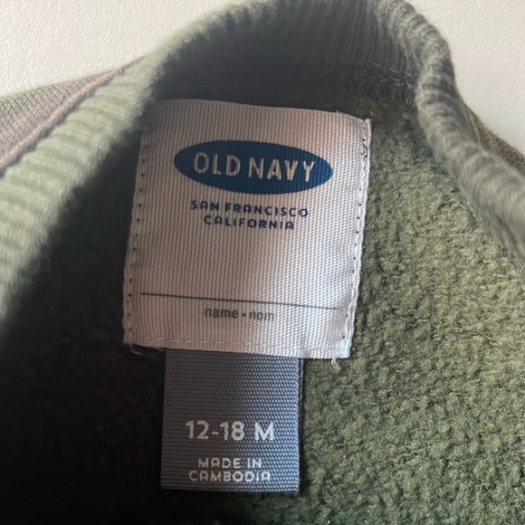 Old Navy Toddler Camo Sweatshirt with Orange Logo - Picture 3 of 6